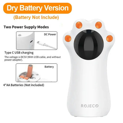 Automatic Cat Laser Toys Smart Interactive Teasing Pets LED Laser Indoor Toy Handheld Cat Toy Accessories for Dogs Kitten