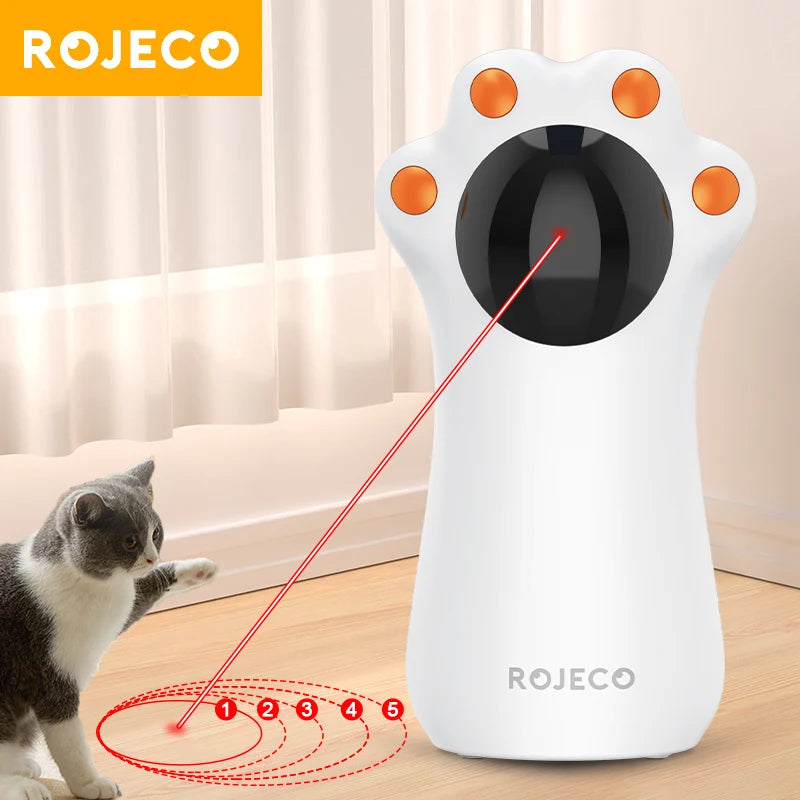 Automatic Cat Laser Toys Smart Interactive Teasing Pets LED Laser Indoor Toy Handheld Cat Toy Accessories for Dogs Kitten