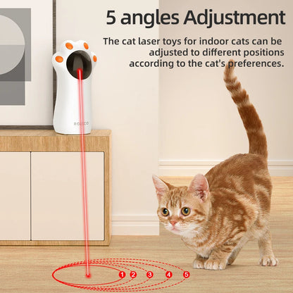 Automatic Cat Laser Toys Smart Interactive Teasing Pets LED Laser Indoor Toy Handheld Cat Toy Accessories for Dogs Kitten